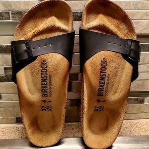 Birkenstock Madrid black EU 37, US 7, medium/narrow footbed
